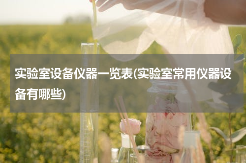 实验室设备仪器一览表(实验室常用仪器设备有哪些)