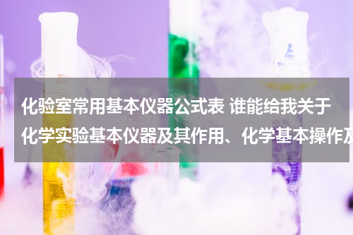 化验室常用基本仪器公式表 谁能给我关于化学实验基本仪器及其作用、化学基本操作及其注意事项的文章