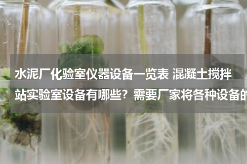 水泥厂化验室仪器设备一览表 混凝土搅拌站实验室设备有哪些？需要厂家将各种设备的价格及名称写清楚。