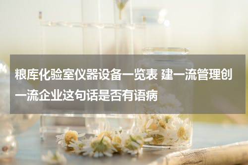 粮库化验室仪器设备一览表 建一流管理创一流企业这句话是否有语病