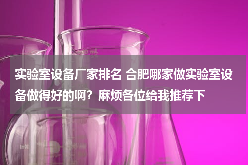 实验室设备厂家排名 合肥哪家做实验室设备做得好的啊？麻烦各位给我推荐下